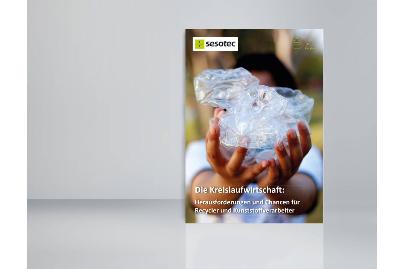 Das neue E-Book „Die Kreislaufwirtschaft“ von Sesotec: Geballte Informationen für Recycler, Hersteller und Verarbeiter von Kunststoffen (Bild: Sesotec GmbH)