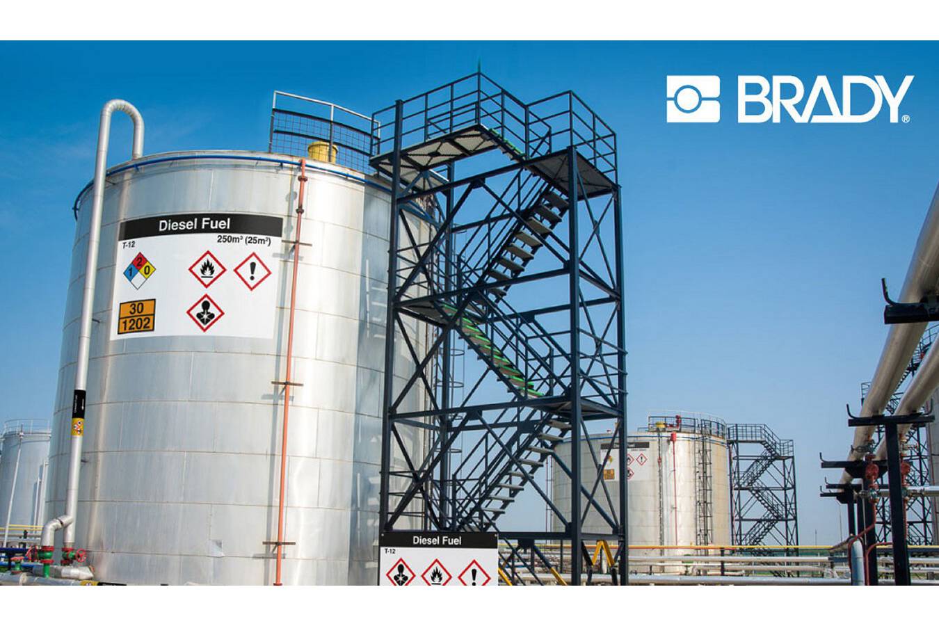 Increase safety and efficiency with reliable ISO 20560 tank markers ISO 20560 is the first standard to provide internationally accepted rules on how and where to identify tanks. Brady provides clear marker layouts that are easily legible and understandable.