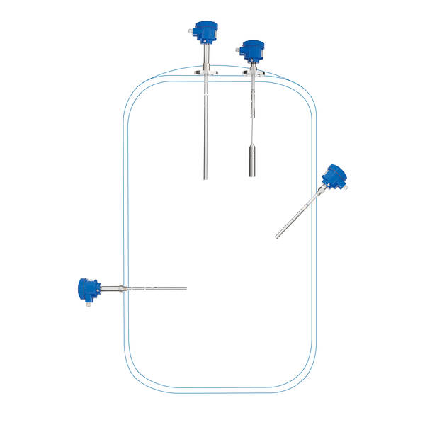 Application Positions for RFnivo® RF 8000 in tank or