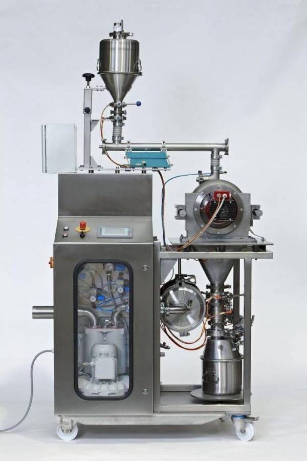 Keramische Gläser «30 micron fein mahlen. Mit der NOLL-Prallstrommühle DemiNo®.