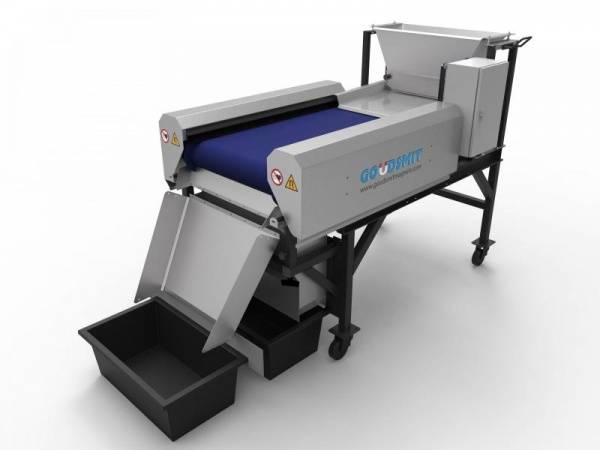 Magnetic head pulley separator achieves value of 9000 gauss 