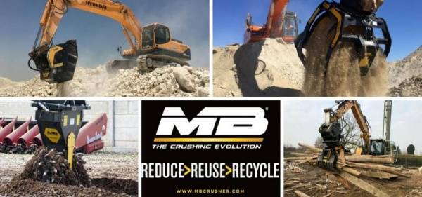 Produkte von MB CRUSHER auf der Messe ”Mawev” 