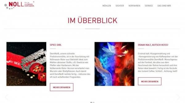 Klare Sache, kurze Wege. Und ein Spice Girl. Die neue NOLL Website ist da!