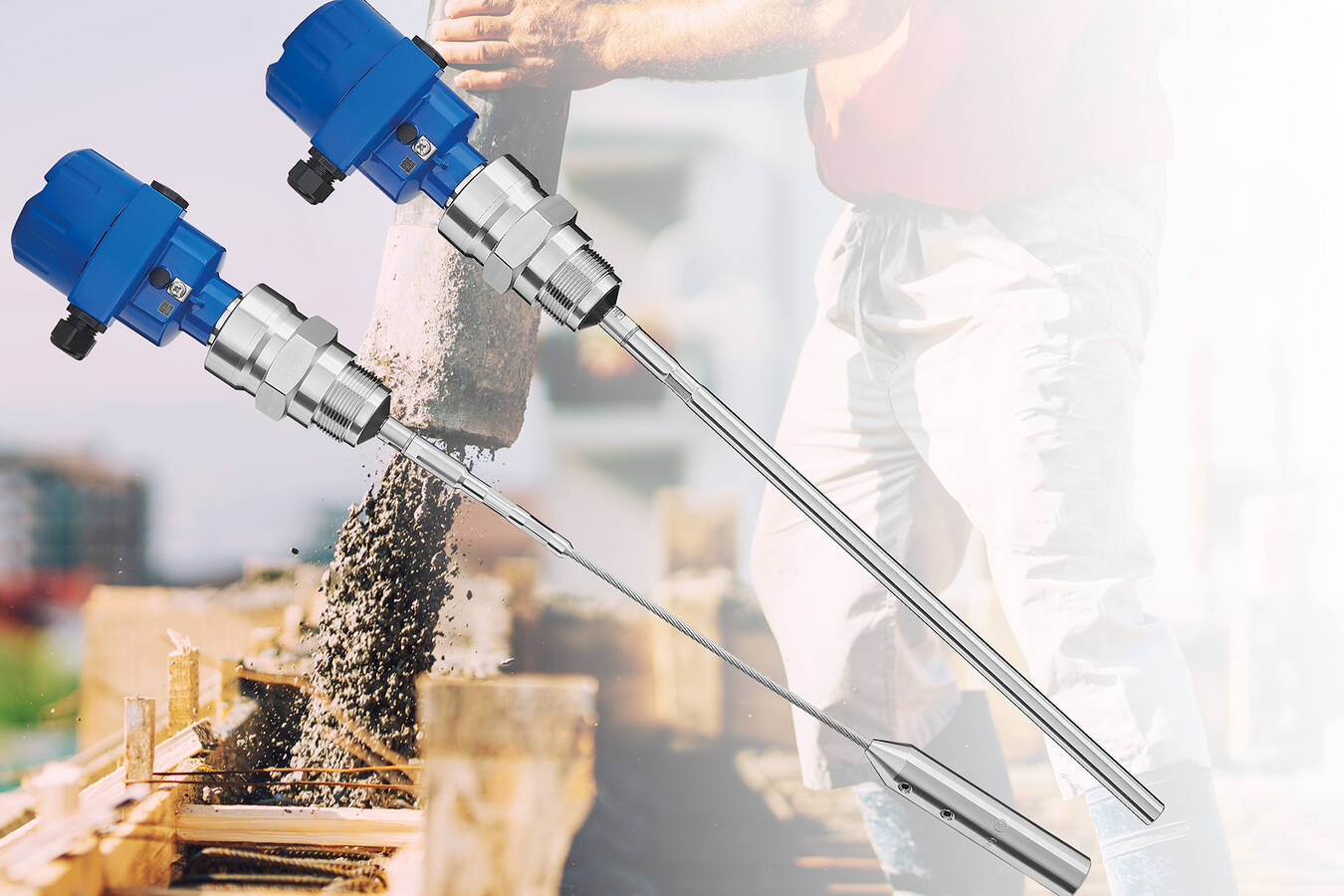 NivoGuide® NG 3000 by UWT as Solution in Cement application Guided wave radar in narrow storage silo for overfill protection and empty indication. Robust and reliable for a continuous, stress-free production process.