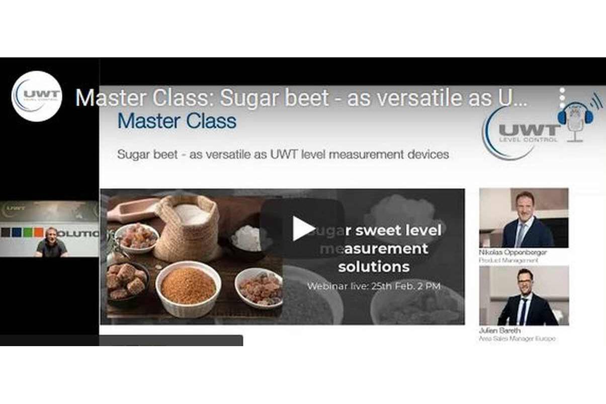 Solutions for the sugar industry - Webinar on Demand Sugar beet - as versatile as UWT level measurement devices