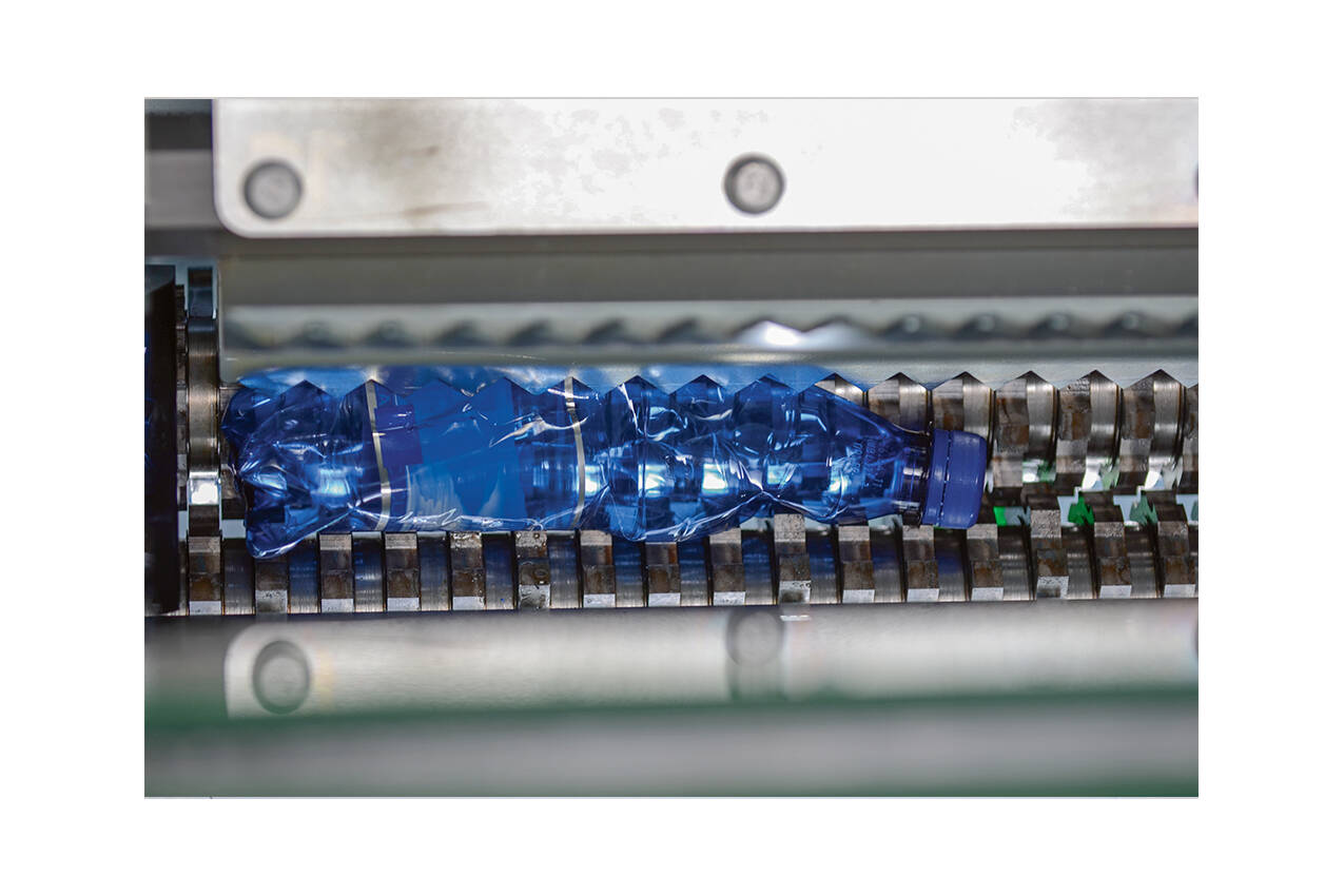 Crushing, disposal and compaction of PET bottles  By using the HSM PET Crusher 1049 SA, the volume of PET bottles can be reduced to around 25 or 30 percent of their original size. 