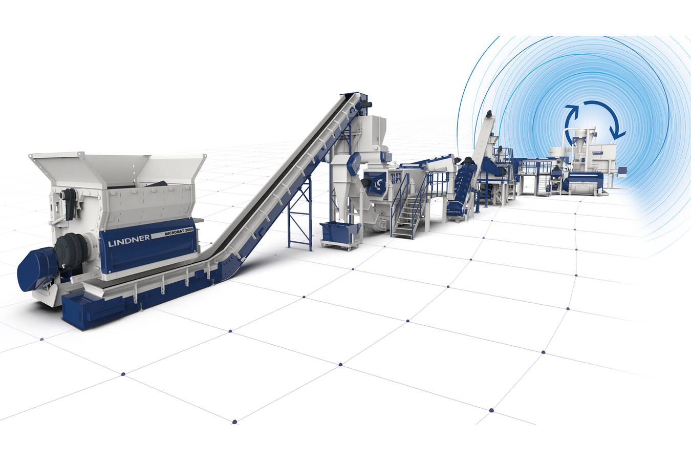 Lindner auf der K 2022 Shredding – Washing – Sorting: Effiziente und innovative Komplettlösungen für das Kunststoffrecycling