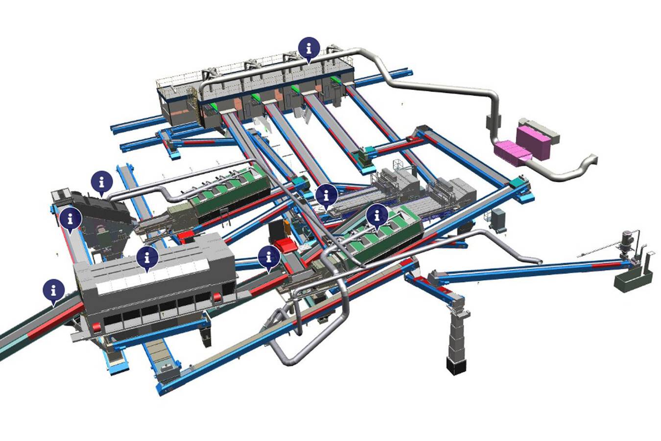 Bezner Waste Plant Installation Recycling and waste management machinery. For various waste streams, Bezner engineers and supplies both single machines and turn-key solutions.