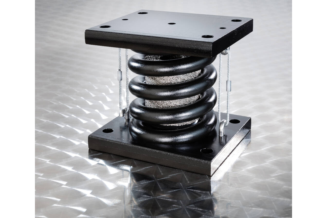 Optimale Maschinenlagerung mittels Feder-Kissen-Systemen Durch Anwendungen induzierte Vibrationen sind störend, lästig und führen ab einem gewissen Zeitpunkt zu Störungen der Produktion - dies gilt es zu vermeiden