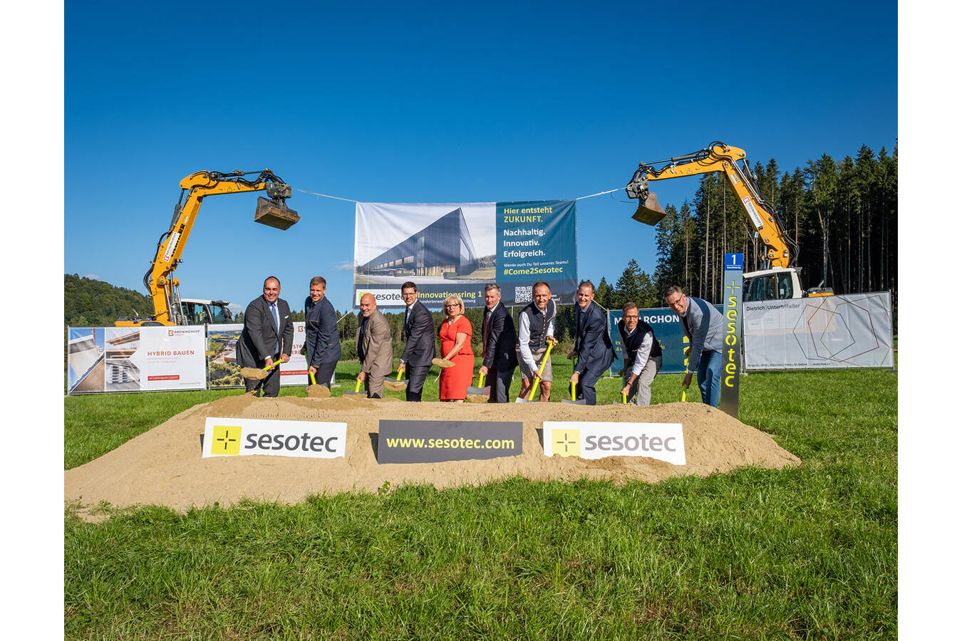 Am Innovationsring 1 – Spatenstich für das Sesotec Bauprojekt Standorterweiterung sichert zukünftiges Wachstum