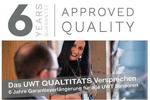 Messung von Füllstand und Grenzstand mit garantierter Qualität Hochwertige Messtechnik mit 6 Jahren Garantie. Das UWT-Qualitätsversprechen: Modern – Langlebig – Nachhaltig