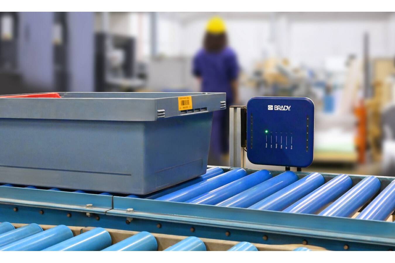 One device for instant process visibility in real time The IRX200 from Brady combines powerful RFID reading with integrated edge computing and native OT & IT connectivity to support greater warehouse and production efficiency.