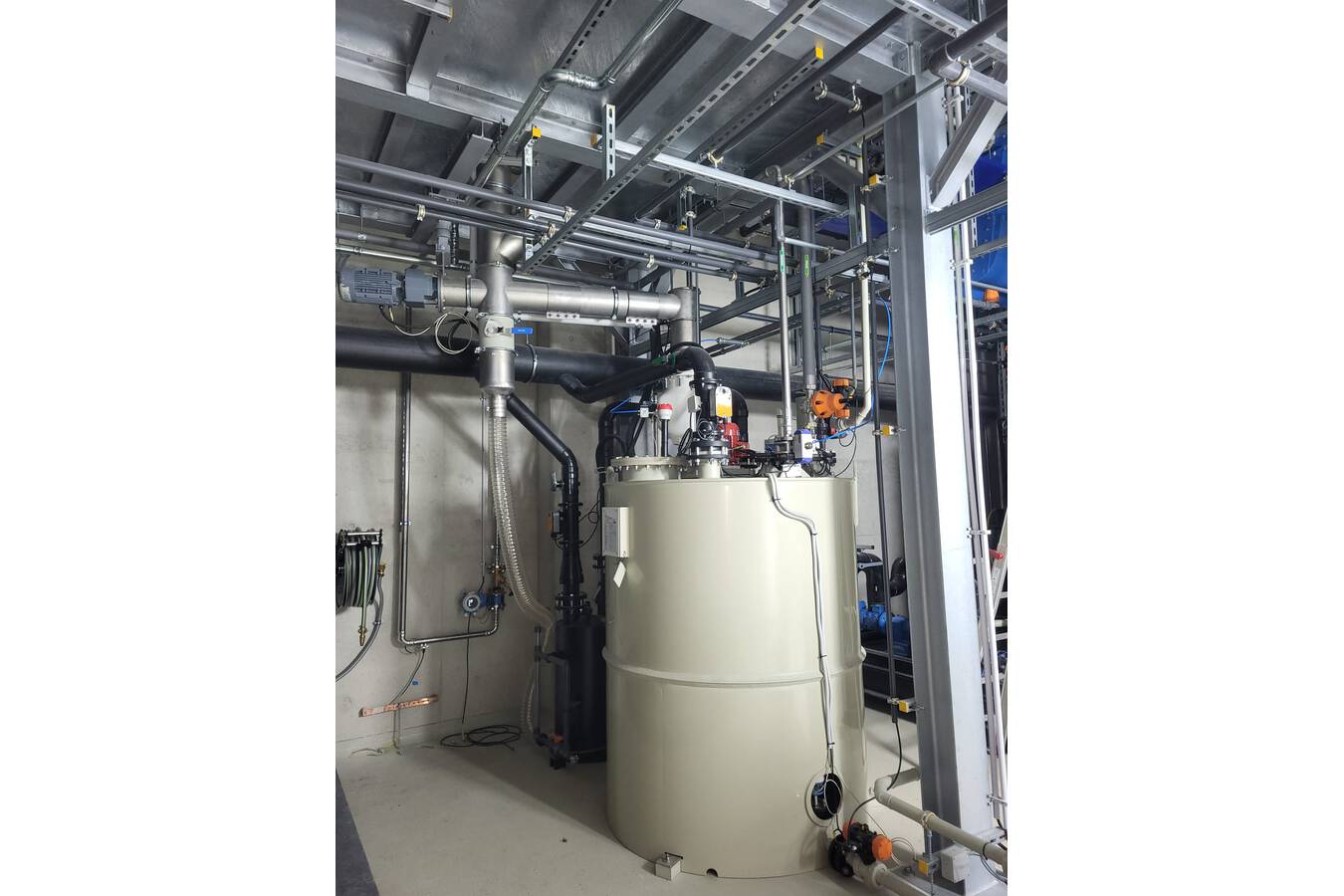 Dosing and conveying sewage sludge ash SODIMATE supplied in 2024 silo dosing and conveying units for demonstration plant for phosphorus recovery for the AMPHORE project in Bottrop