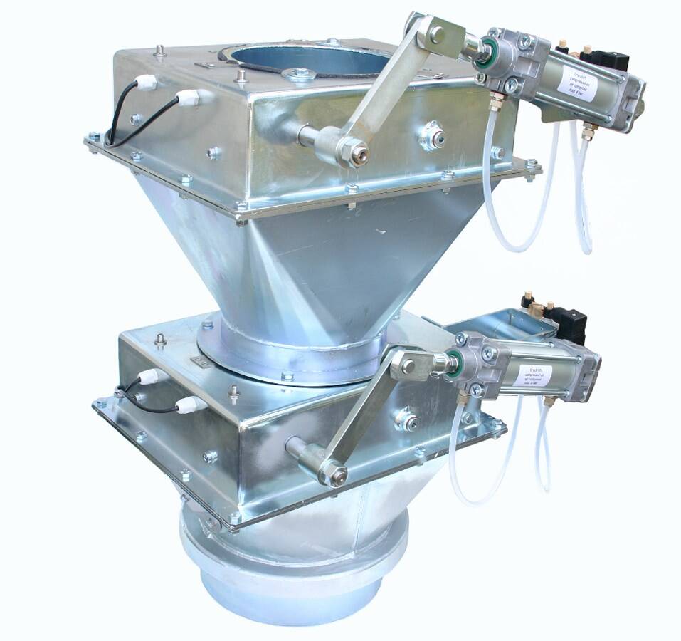 Double flap sluice