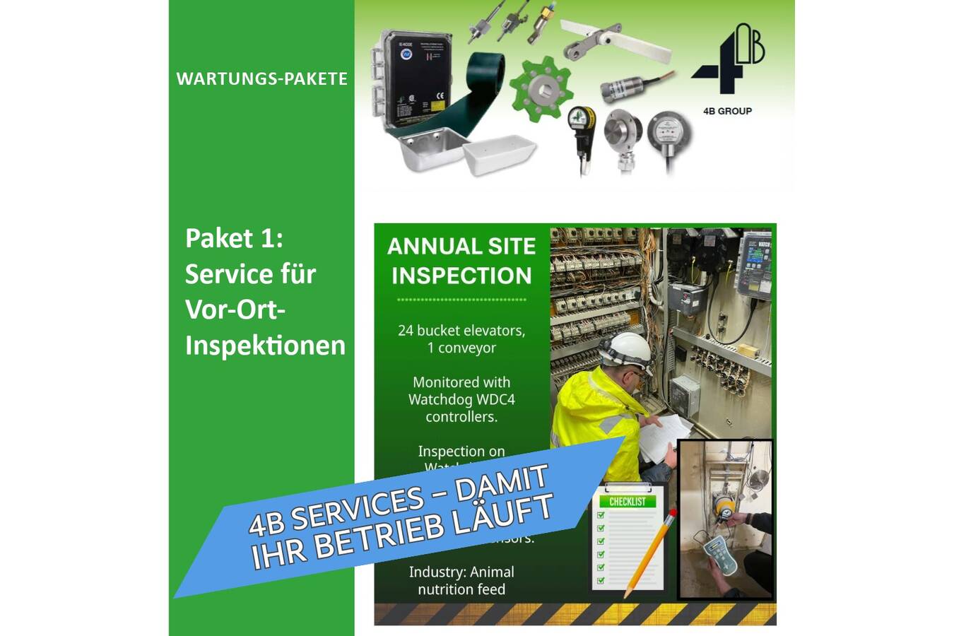Ex-Schutz Wartungspakete von 4B 4B Group stellt Wartungspakete zur Erhöhung von Sicherheit und Anlagenverfügbarkeit vor
