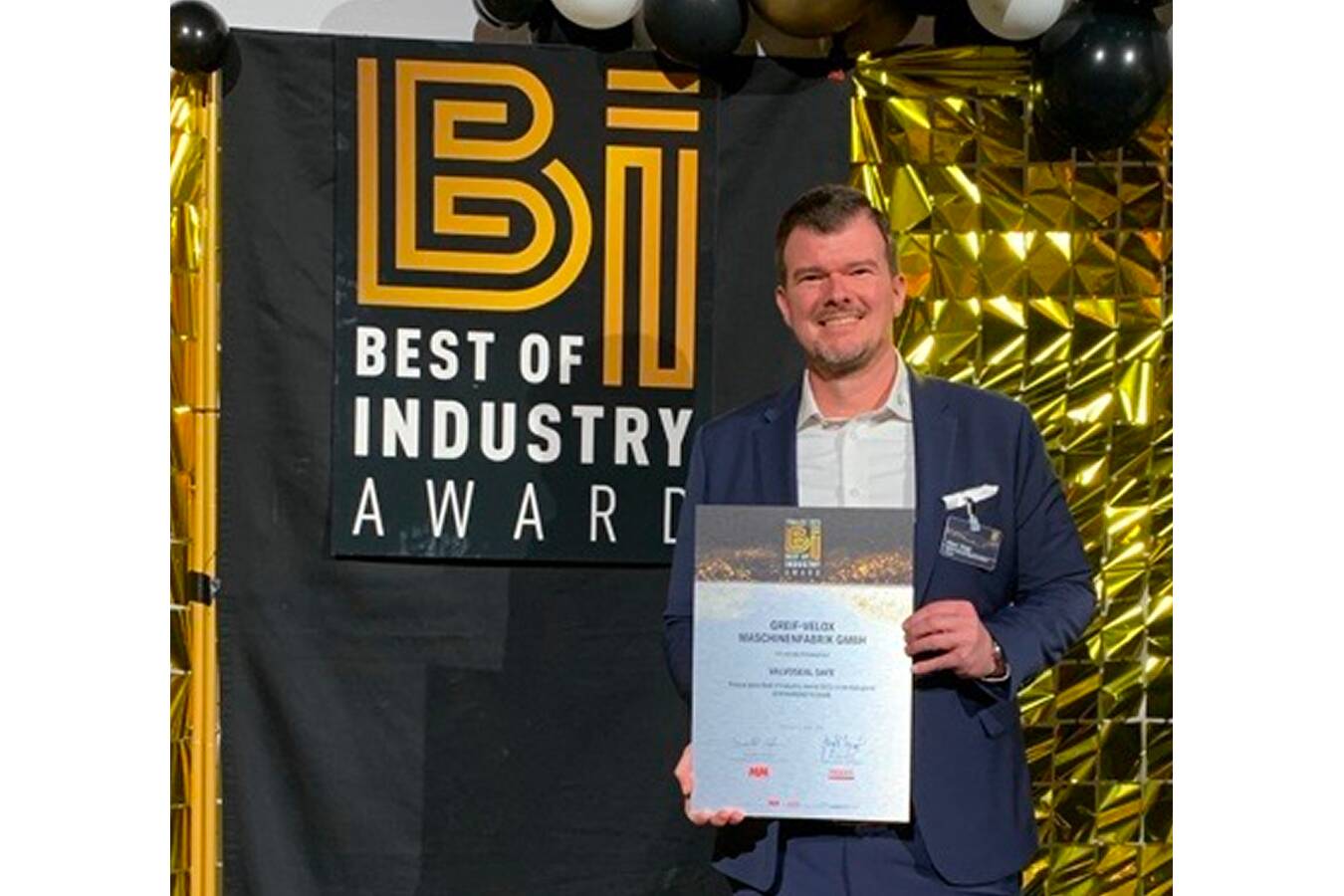 Top 3 at Best of Industry Award: ValvoSeal Safe Recognized Greif-Velox awarded for its ultrasonic sealing innovation, enabling clean and secure closure of valve bags in powder processing industries.